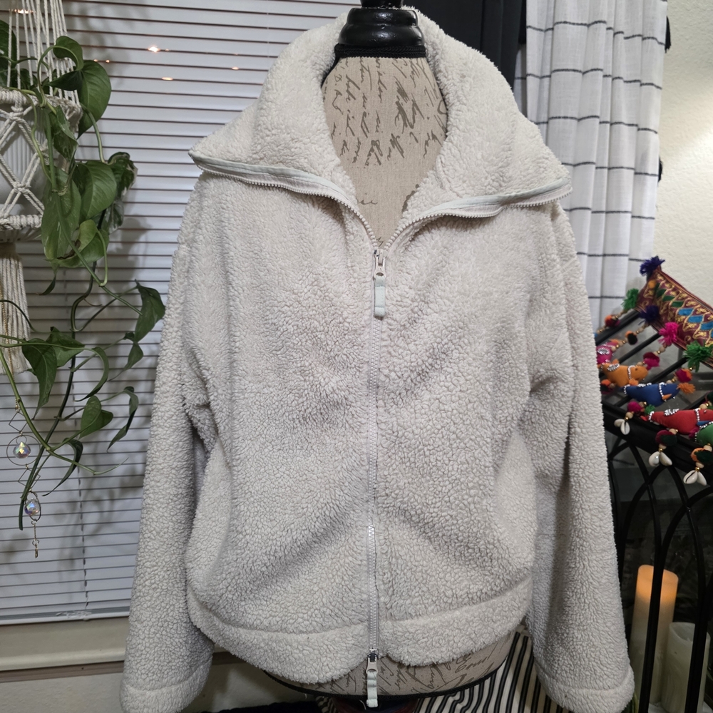 FP Movement by Free People Cream Teddy Jacket - Picture 2 of 8